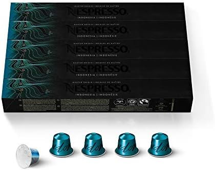 Nespresso Capsules OriginalLine, Indonesia Master Origin ,Dark Roast Coffee, 50 Count Coffee Pods... | Amazon (US)