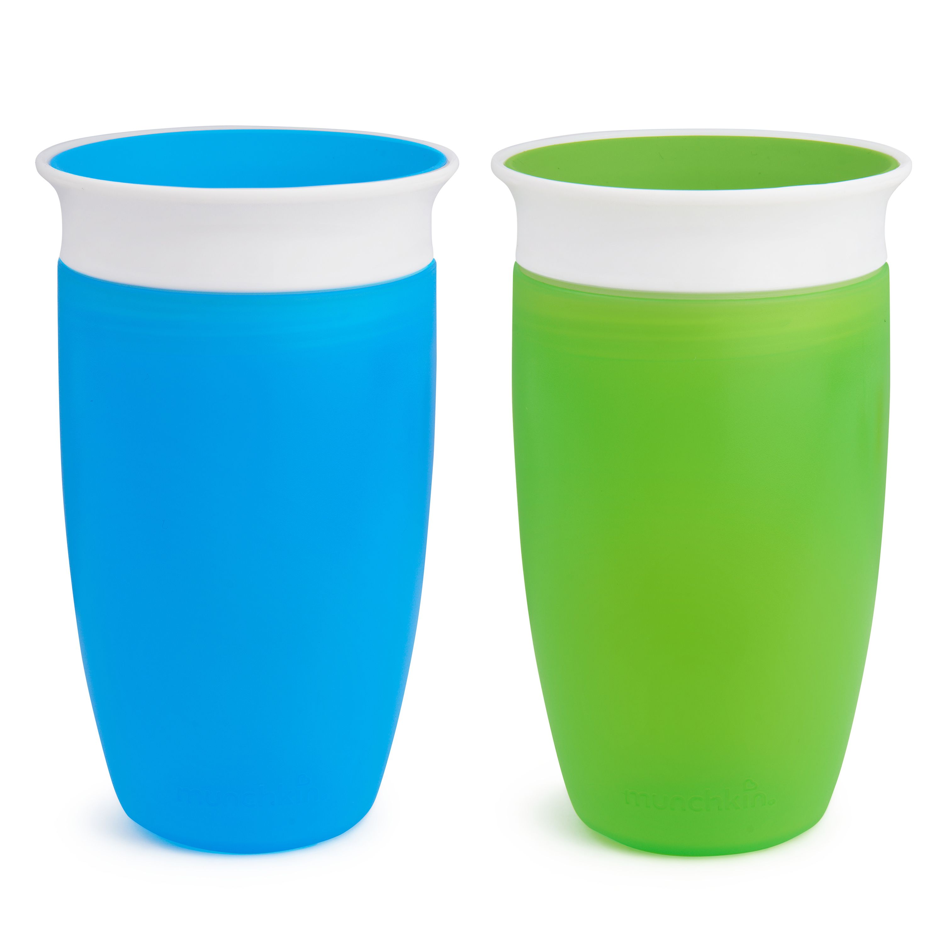 Munchkin Miracle 360 10oz Sippy Cup, BPA-Free, 2-Pack, Green/Blue | Walmart (US)