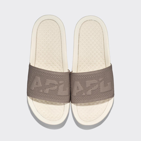 Women's Big Logo TechLoom Slide Ivory / Tundra | APL