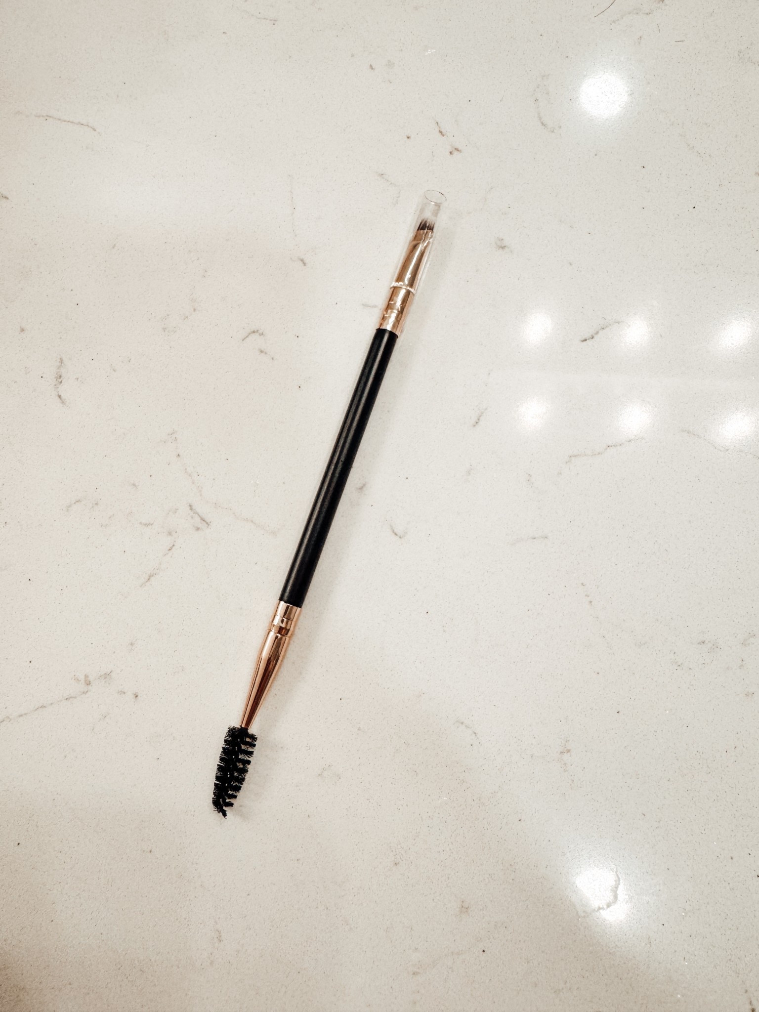 This is hands-down, my favorite eyebrow brush for applying product. The brush is very slim and precise. I just re-ordered it because I’ve had my other one for years & it was getting too fluffy. Here’s the link, go order it and thank me later!