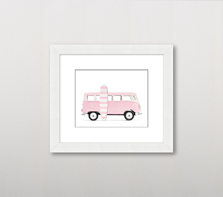 Leslee Mitchell Surf Van Wall Art | Pottery Barn Kids