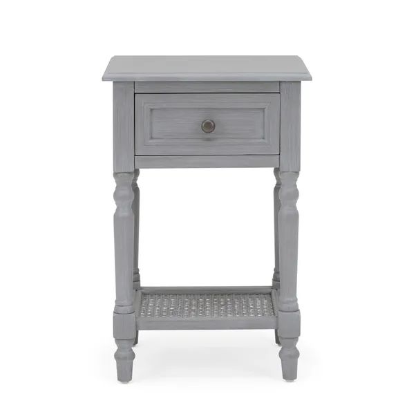 Lucy Cane 1 Drawer Bedside Table | Dunelm