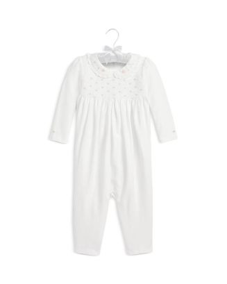 Ralph Lauren Girls' Smocked Coverall - Baby  | Bloomingdale's Kids | Bloomingdale's (US)