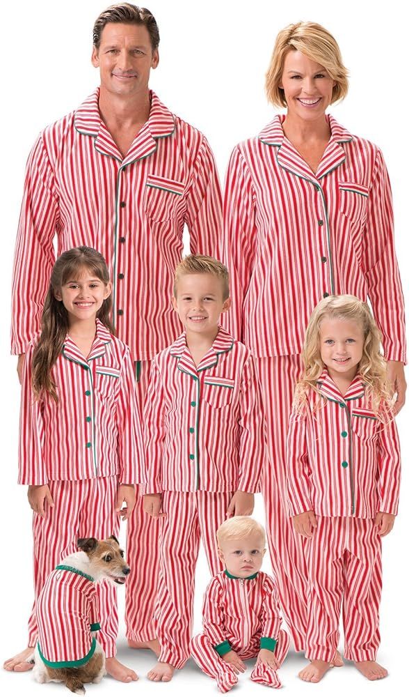 PajamaGram Matching Family Christmas Pajamas - Matching Christmas Pajamas, Red | Amazon (US)