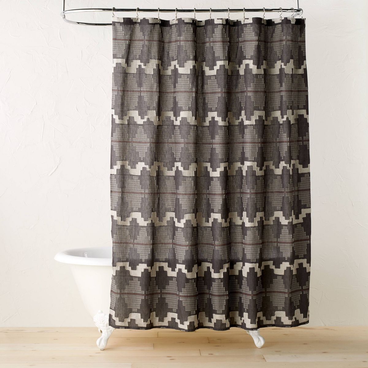 Day in Day Out Shower Curtain Black - Opalhouse™ designed with Jungalow™ | Target