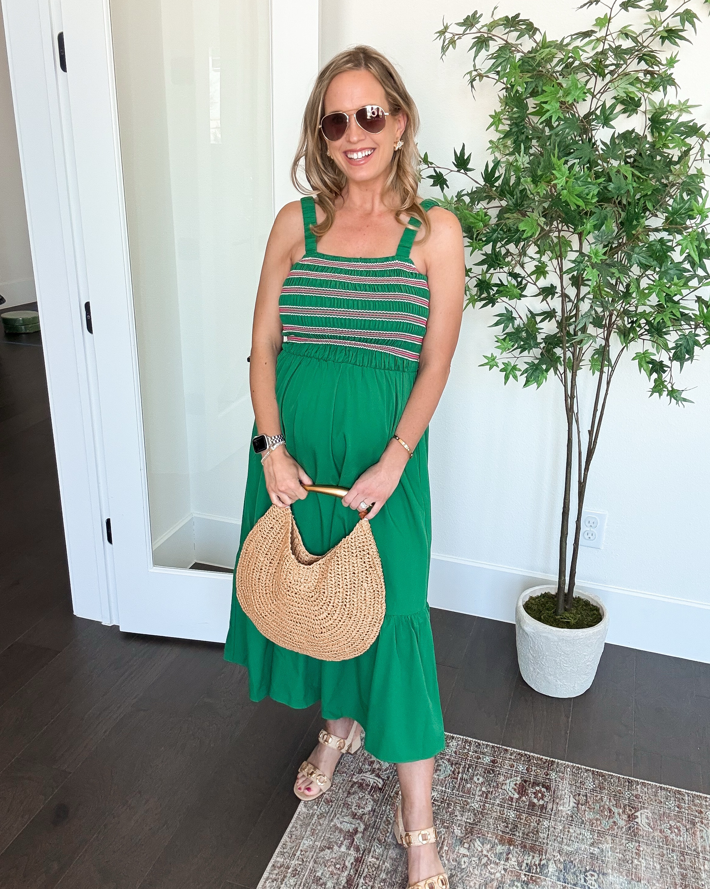 Flowy sundress with smocking from Amazon 
Works as a maternity dress too! Bump style 

#LTKSeasonal #LTKBump #LTKFindsUnder50