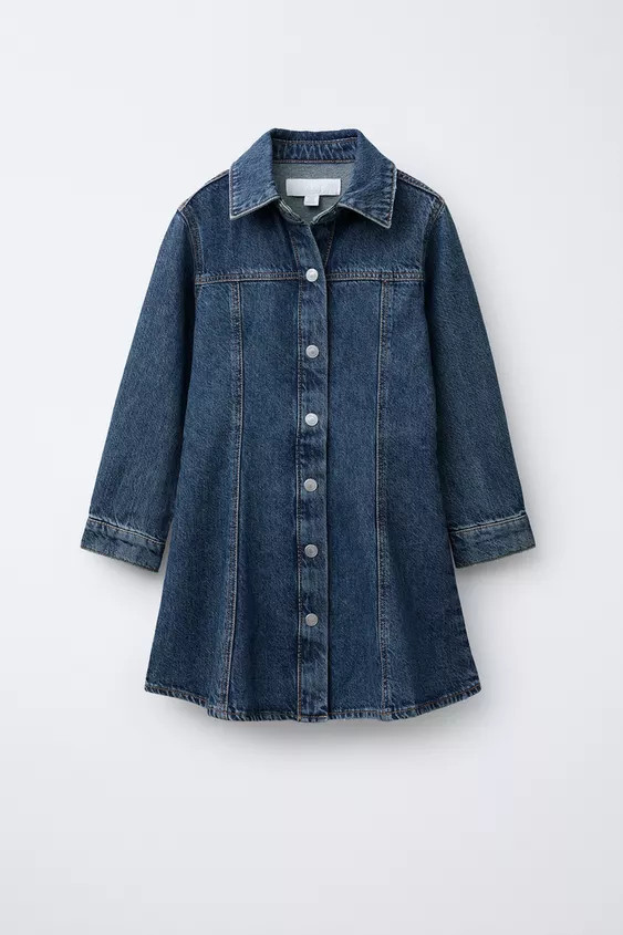CUT-OUT DENIM DRESS | Zara UK