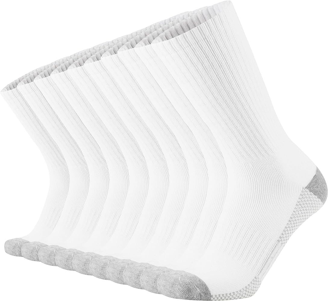 ONKE Cotton Cushion Crew Socks for Men Women Athletics All Seasons Thick Warm Heavy Duty Work Boo... | Amazon (US)