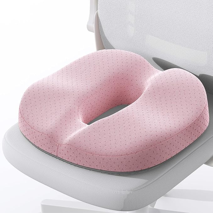 Benazcap Donut Pillow Seat Cushion for Tailbone & Sciatica Pain Relief, Memory Foam Ergonomic Hem... | Amazon (CA)