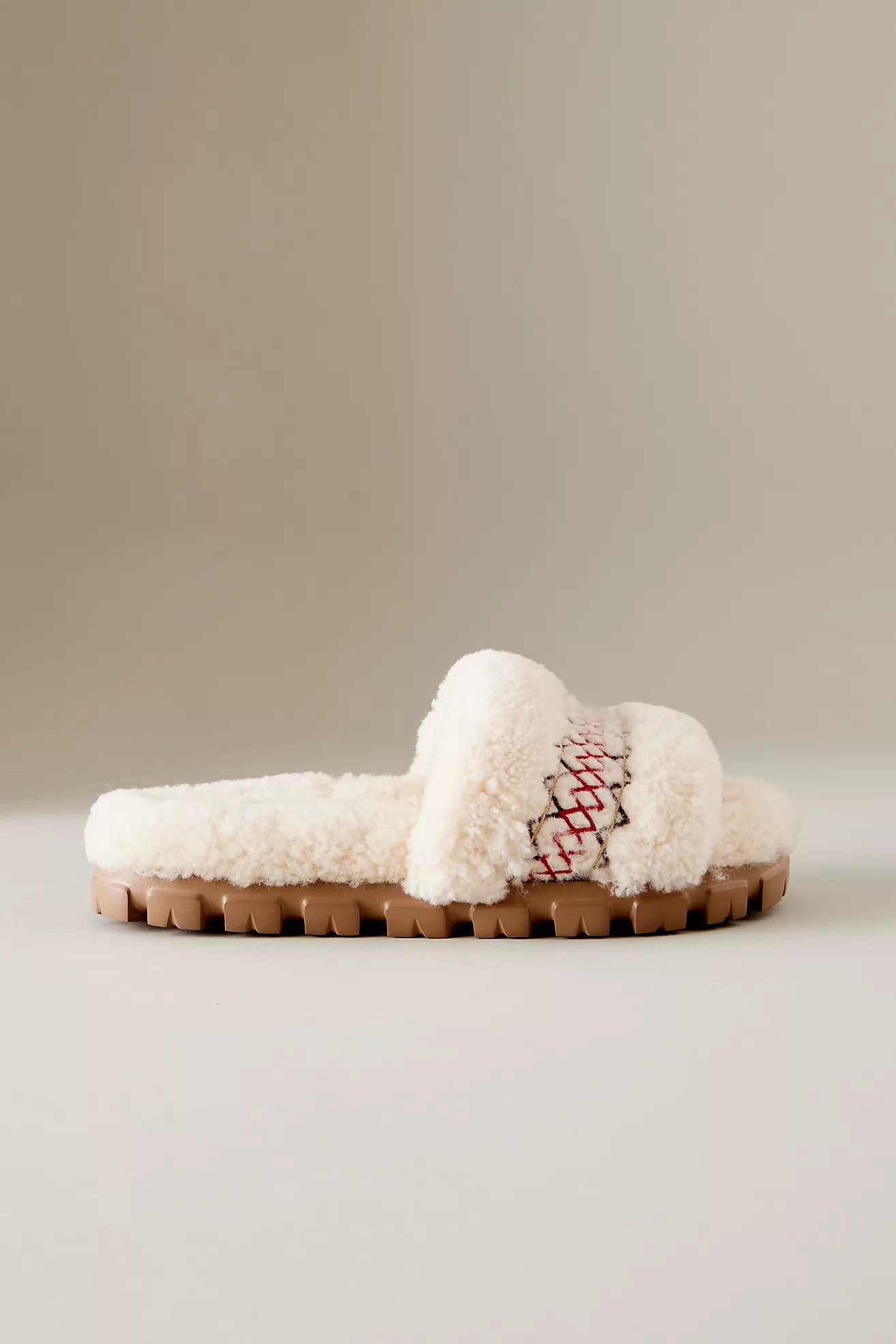 UGG Cozetta Braided Sheepskin Slide Slippers | Anthropologie (UK)