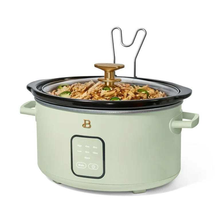 Beautiful 4Qt Slow Cooker with Touch-Activated Display, Sage Green by Drew Barrymore | Walmart (US)