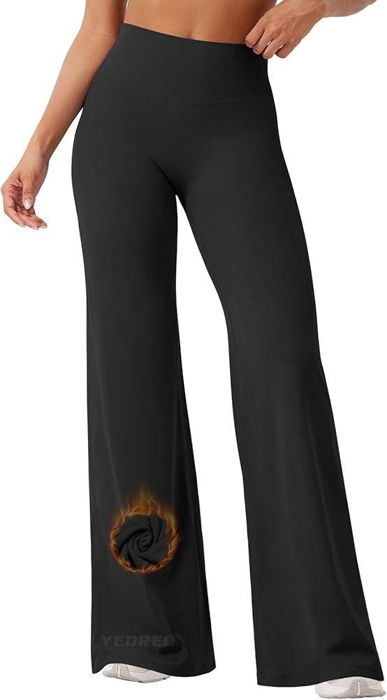 YEOREO Workout Leggings Womens No Front Seam Straight Leggings 29"/ 31.5"/ 33"/ 35" High Waist Bu... | Amazon (US)