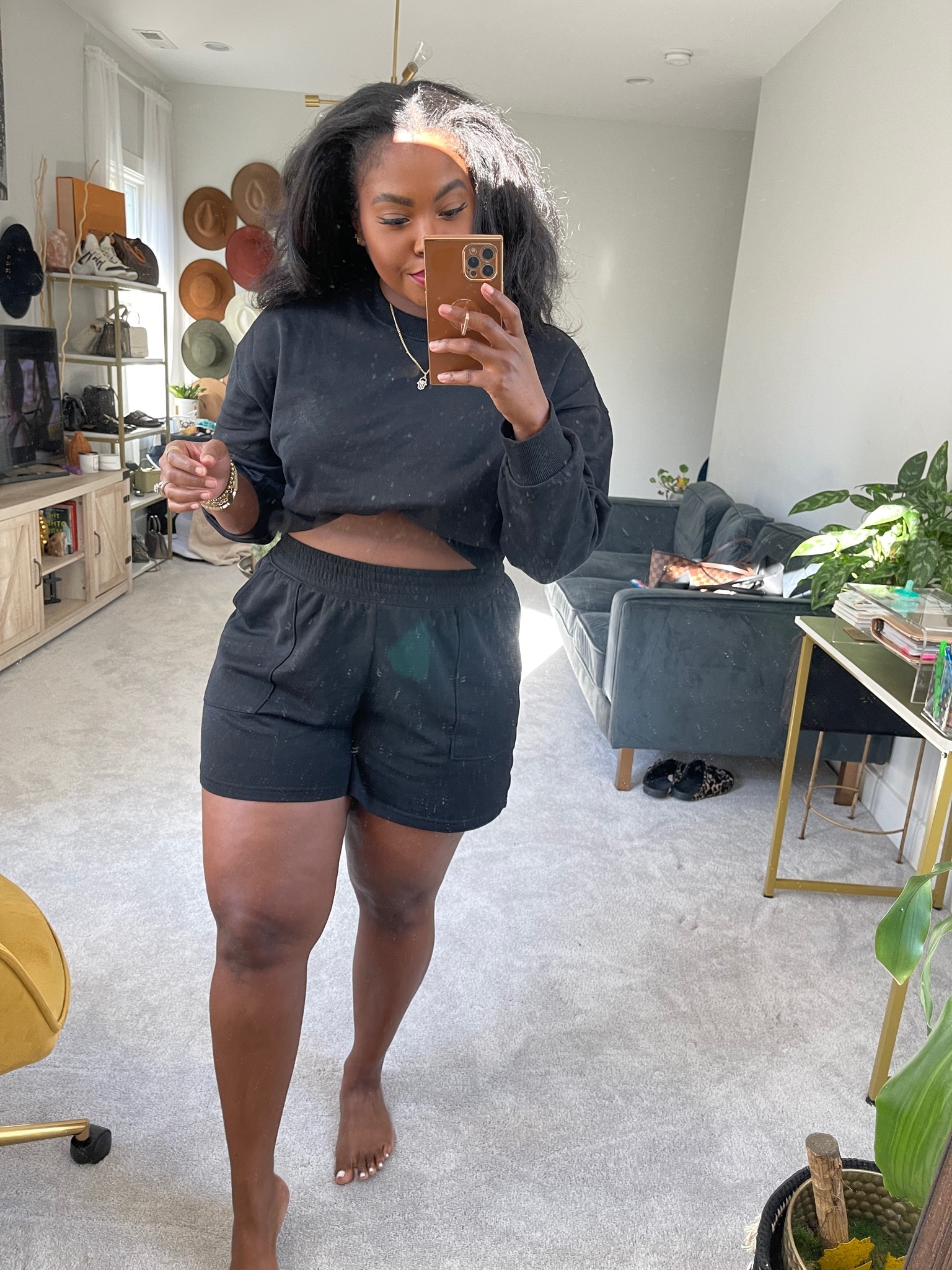 excuse the mirror but this set from H&M is just DOING it for me. 
Medium top
XL bottoms


#LTKunder50 #LTKcurves #LTKbeauty
