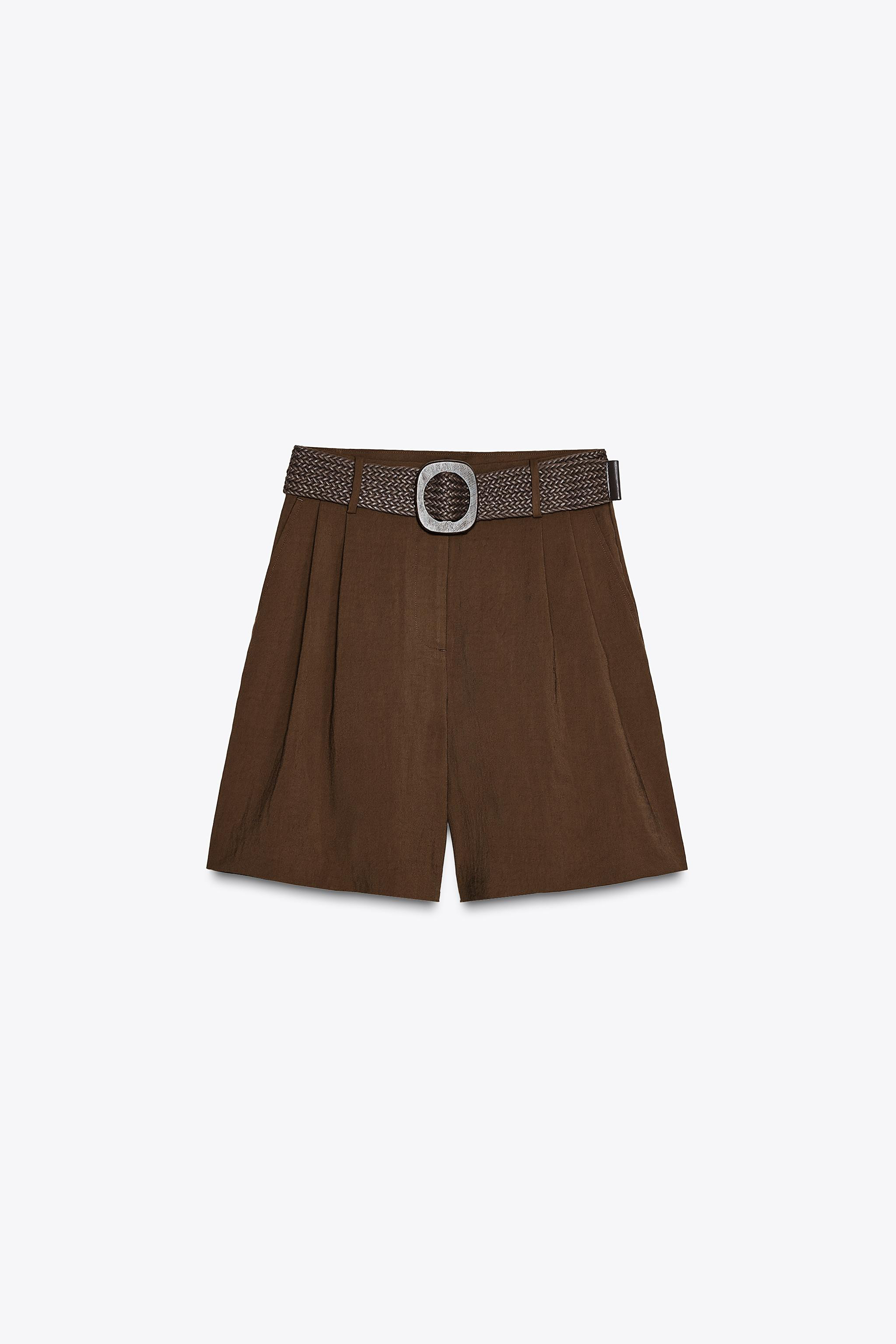 PLEATED BERMUDA SHORTS WITH BELT | Zara AU