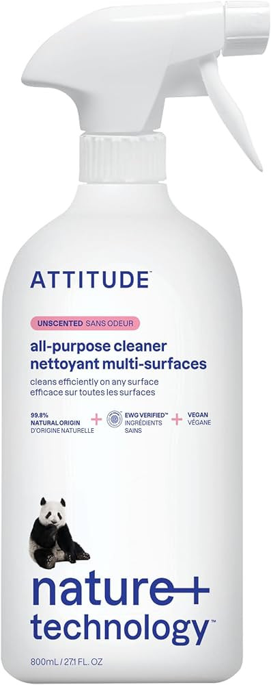 ATTITUDE All Purpose Cleaner Spray, EWG Verified, Vegan, Made with 94% Plant-Based Ingredients, S... | Amazon (US)