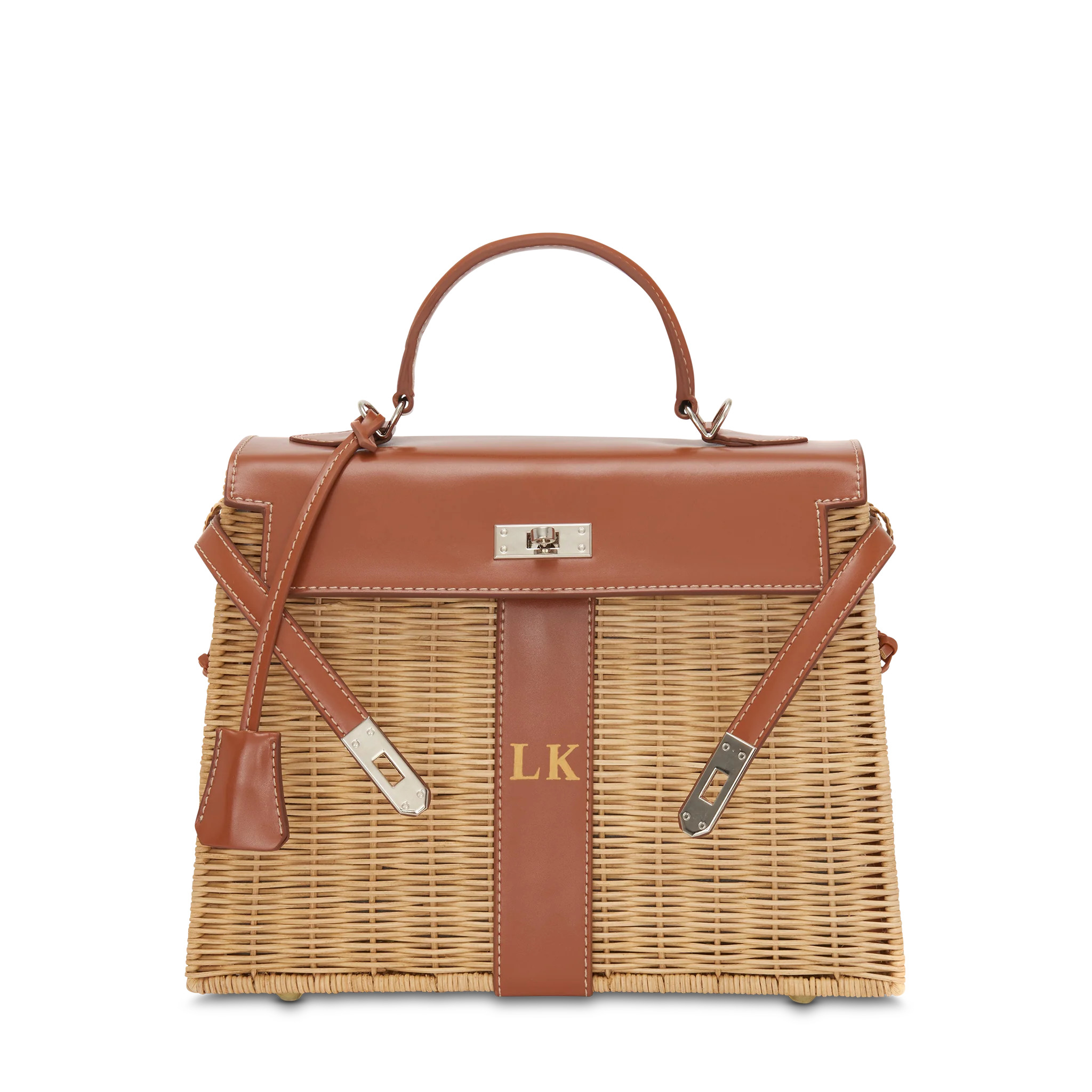Lily & Bean Large Rattan Bag Tan | Lily and Bean
