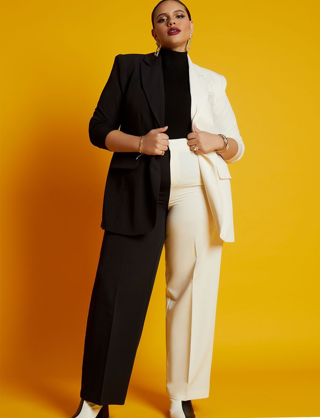 Colorblock Pant | Women's Plus Size Pants | ELOQUII | Eloquii