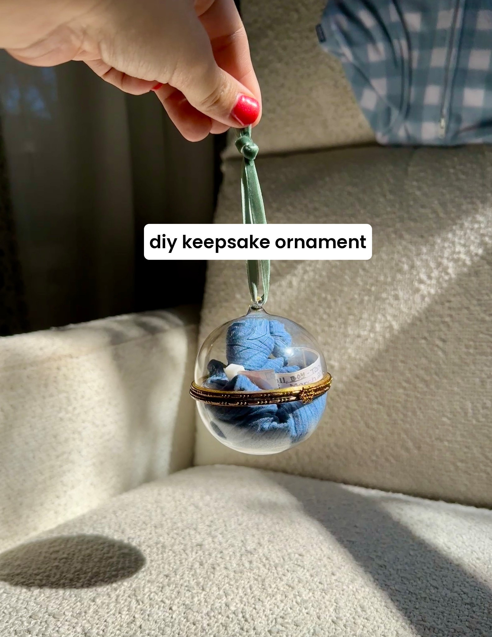 A keepsake I’ll treasure forever 🤍
I used a clear ornament to hold Wyatt’s hospital bracelet, his first little hat from the hospital. Its the sweetest way to remember those first days. 💙

You can find the clear ornament linked here so you can create one too. ✨

#KeepsakeOrnament #MemoryOrnament #LTKHome #LTKBaby #LTKHoliday #CozyHome #MotherhoodMoments #ChristmasK

#LTKGiftGuide #LTKSeasonal #LTKHoliday