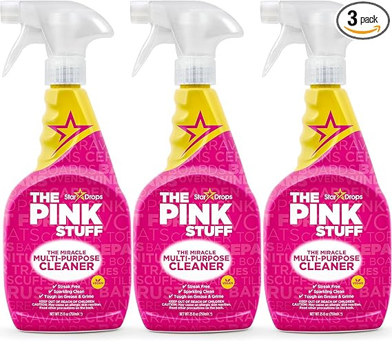 Stardrops - The Pink Stuff - The Miracle Multi-Purpose Cleaning Spray 750ml 3-Pack Bundle (3 Mult... | Amazon (US)