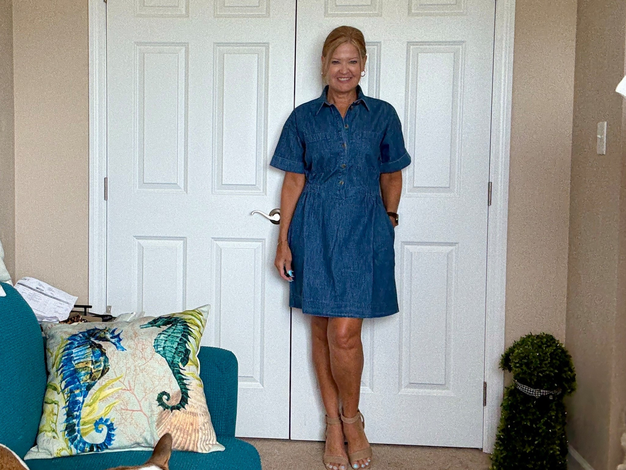 Easy Denim Dress
#loft

#LTKStyleTip #LTKOver40 #LTKFindsUnder100