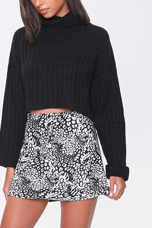 Satin Animal Print Mini Skirt | Forever 21 (US)