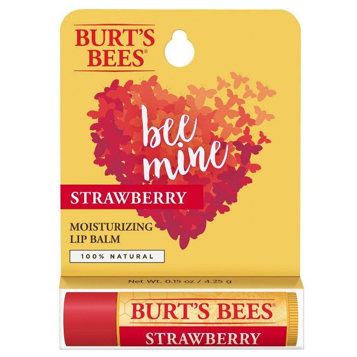 Burt's Bees Bee Mine Moisturizing Lip Balm - Strawberry - 0.15oz | Target