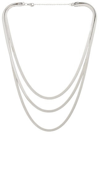 Mikayla Necklace in Silver | Revolve Clothing (Global)