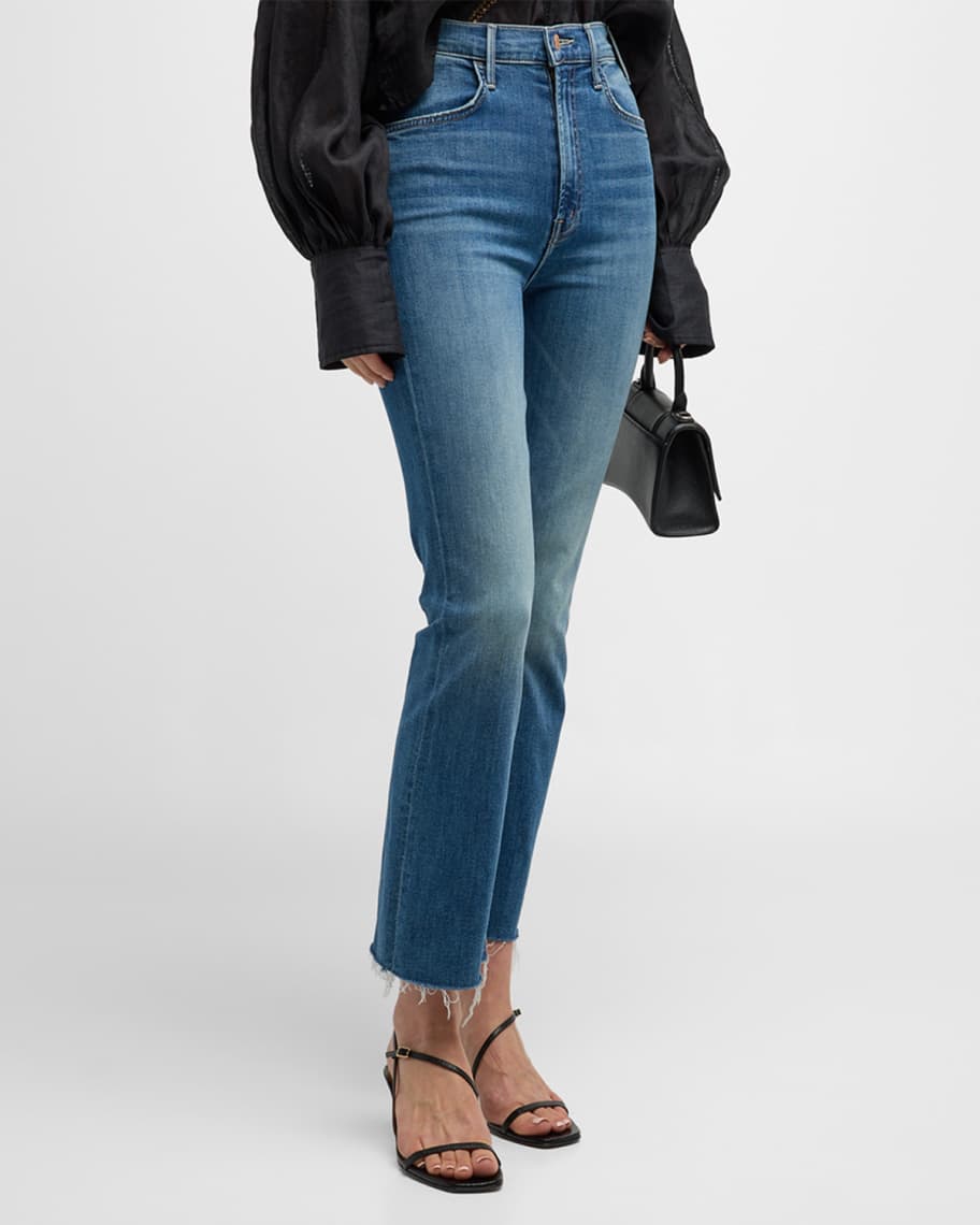 MOTHER The Hustler Ankle Fray Jeans | Neiman Marcus