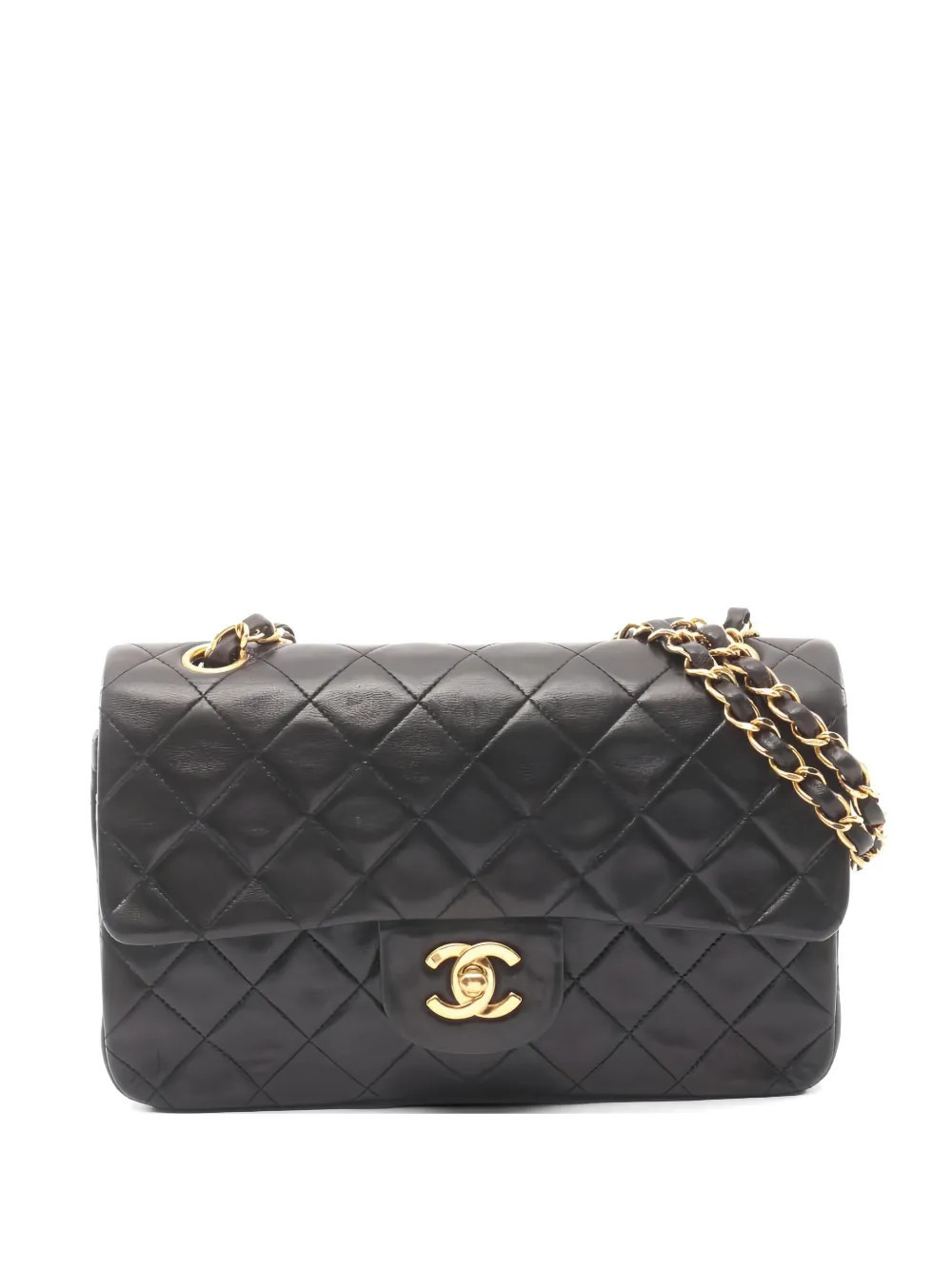 CHANEL Pre-Owned 1994-1996 flap chain shoulder bag - Black | Farfetch Global