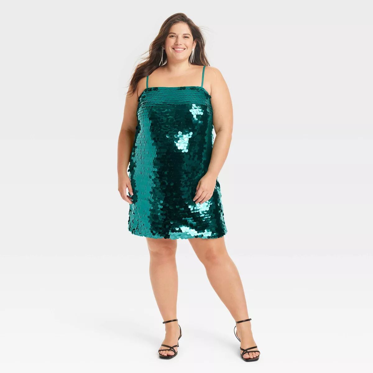 Women's Sleeveless Paillette Mini Party Shift Dress - A New Day™ | Target