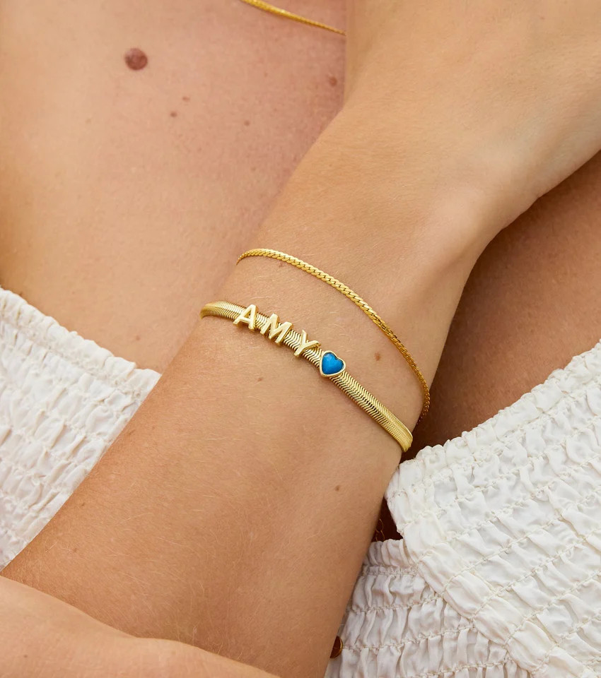 Fine Snake Chain Bracelet (Gold) | Abbott Lyon
