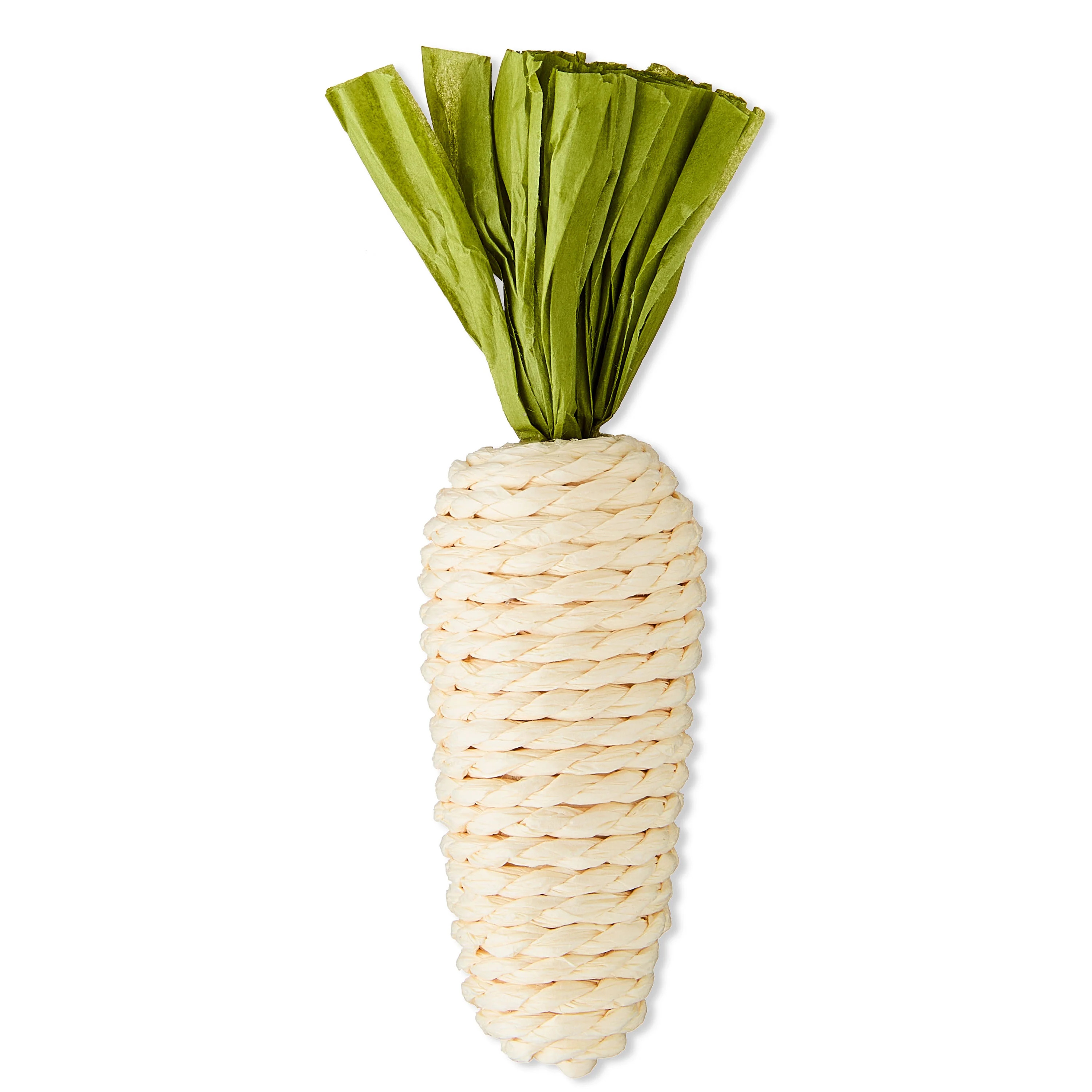 Paper Carrot Tabletop Decoration, White and Green, 5", Easter by Way To Celebrate | Walmart (US)