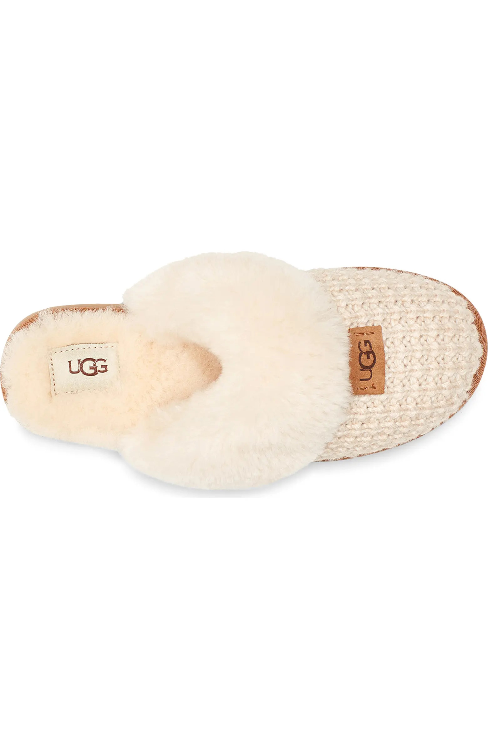 Cozy Knit Genuine Shearling Slipper (Women) | Nordstrom