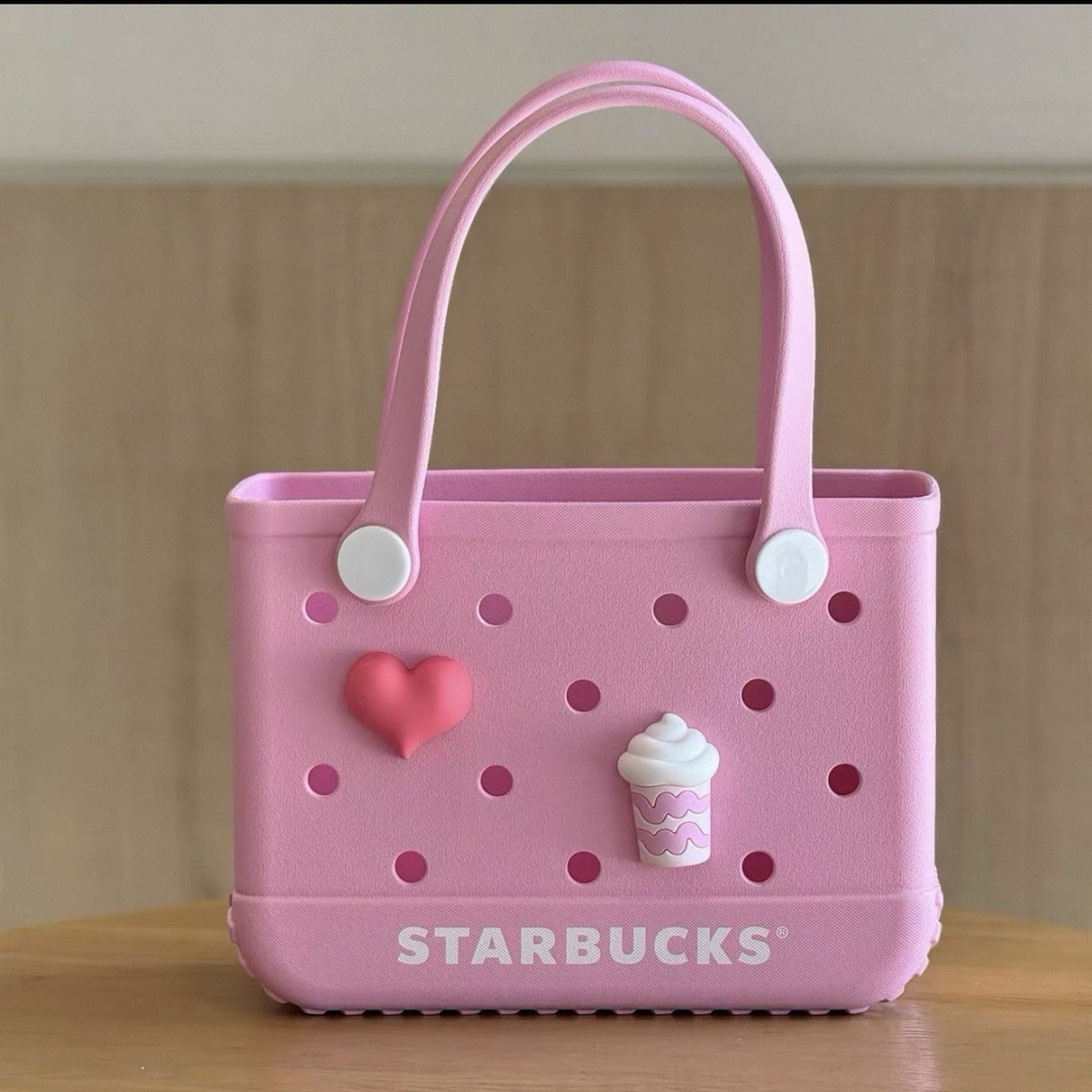 New 2025 China Starbucks Frappuccino Party Pink Waterproof Beachbag Handbag Gift | eBay | eBay US