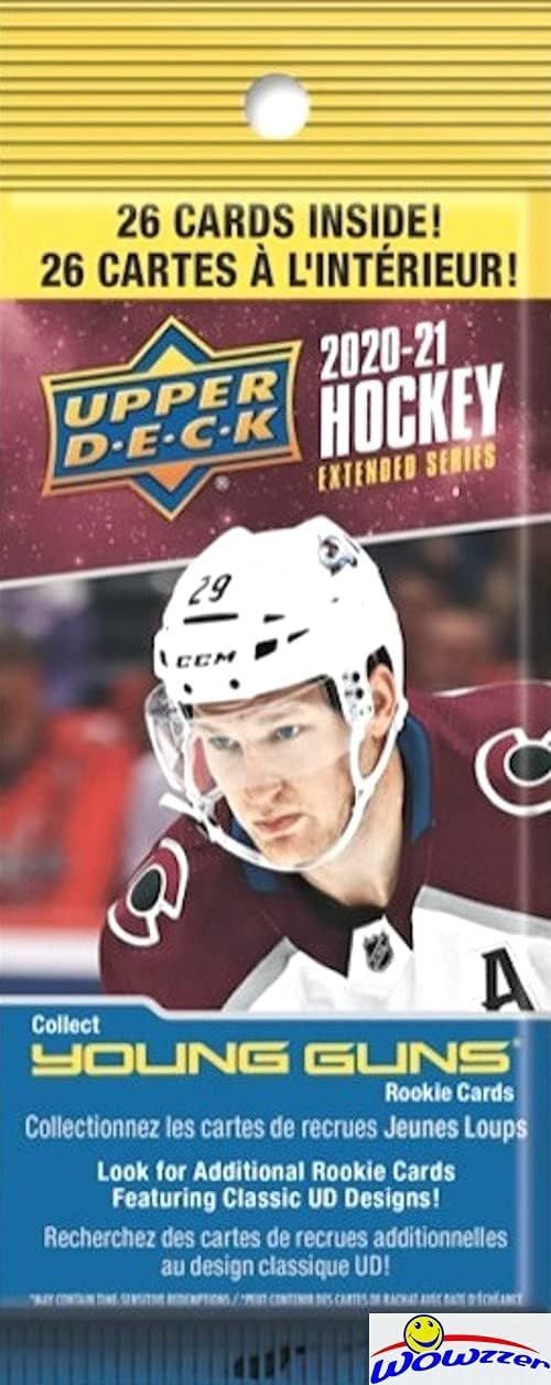 2020/21 Upper Deck EXTENDED SERIES Hockey HUGE Factory Sealed JUMBO FAT PACK with 26 Cards! Look ... | Amazon (US)