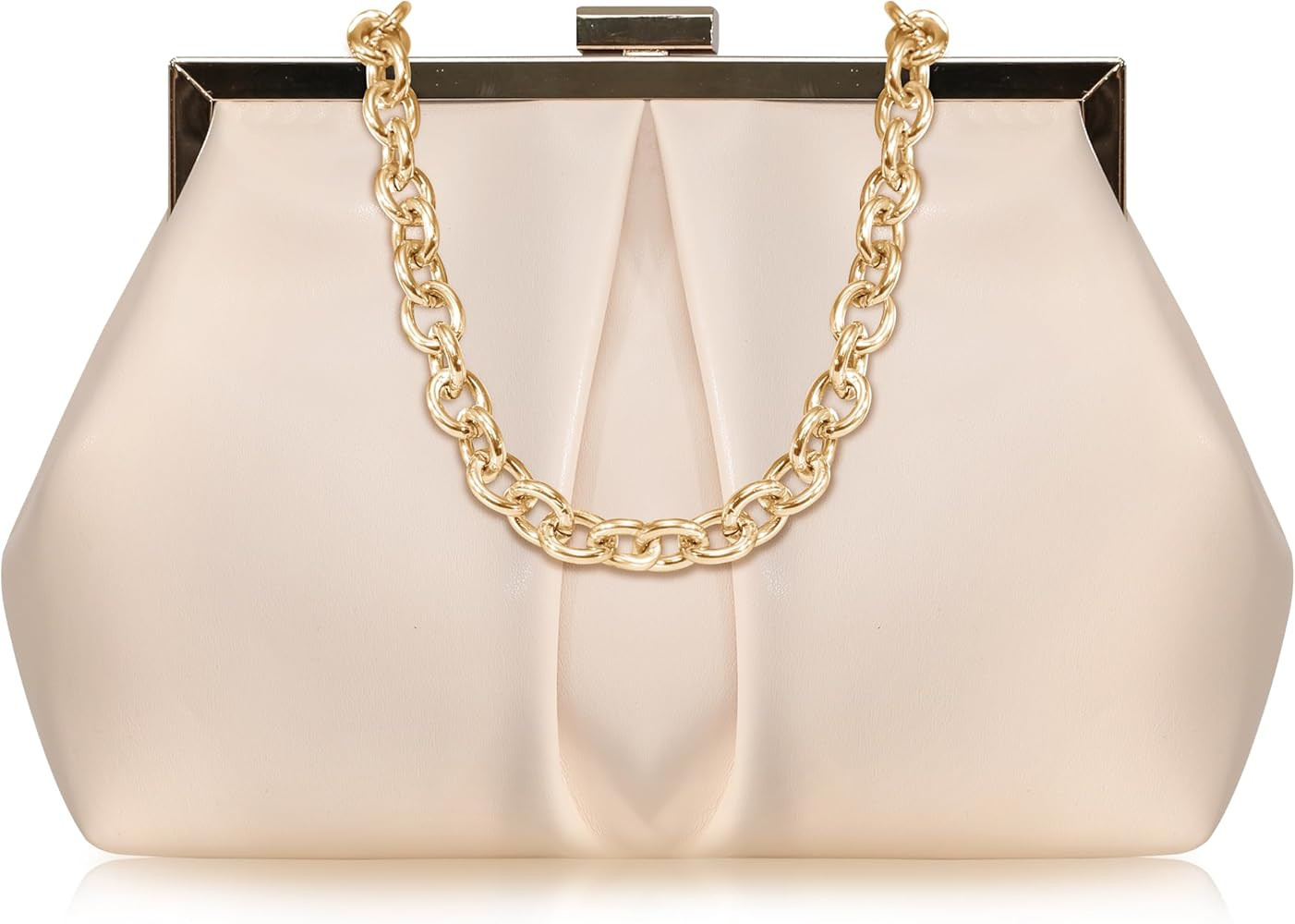 Evening Purse for Women - Clutch Bag Small PU Leather Purse Removable Crossbody Chain Handbag wit... | Amazon (US)