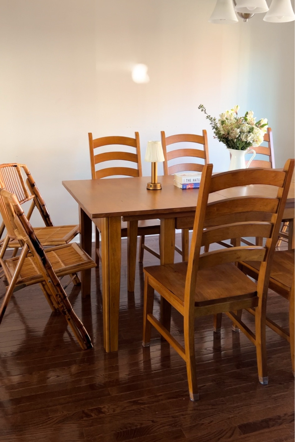 Book club setting feat. our new dining table!

#LTKHome