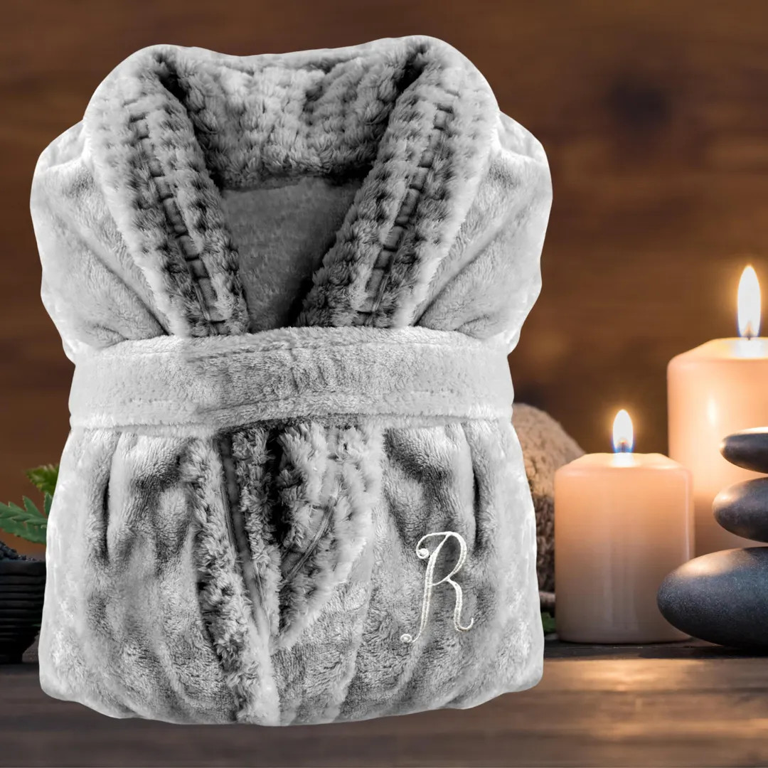 Personalized Plush Robe, Ultra Soft & Cozy, Plus Size Fleece Robe for Womens, Fluffy Bathrobe, Cu... | Etsy (US)