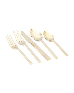 20pc Stainless Steel Allay Flatware Set | TJ Maxx