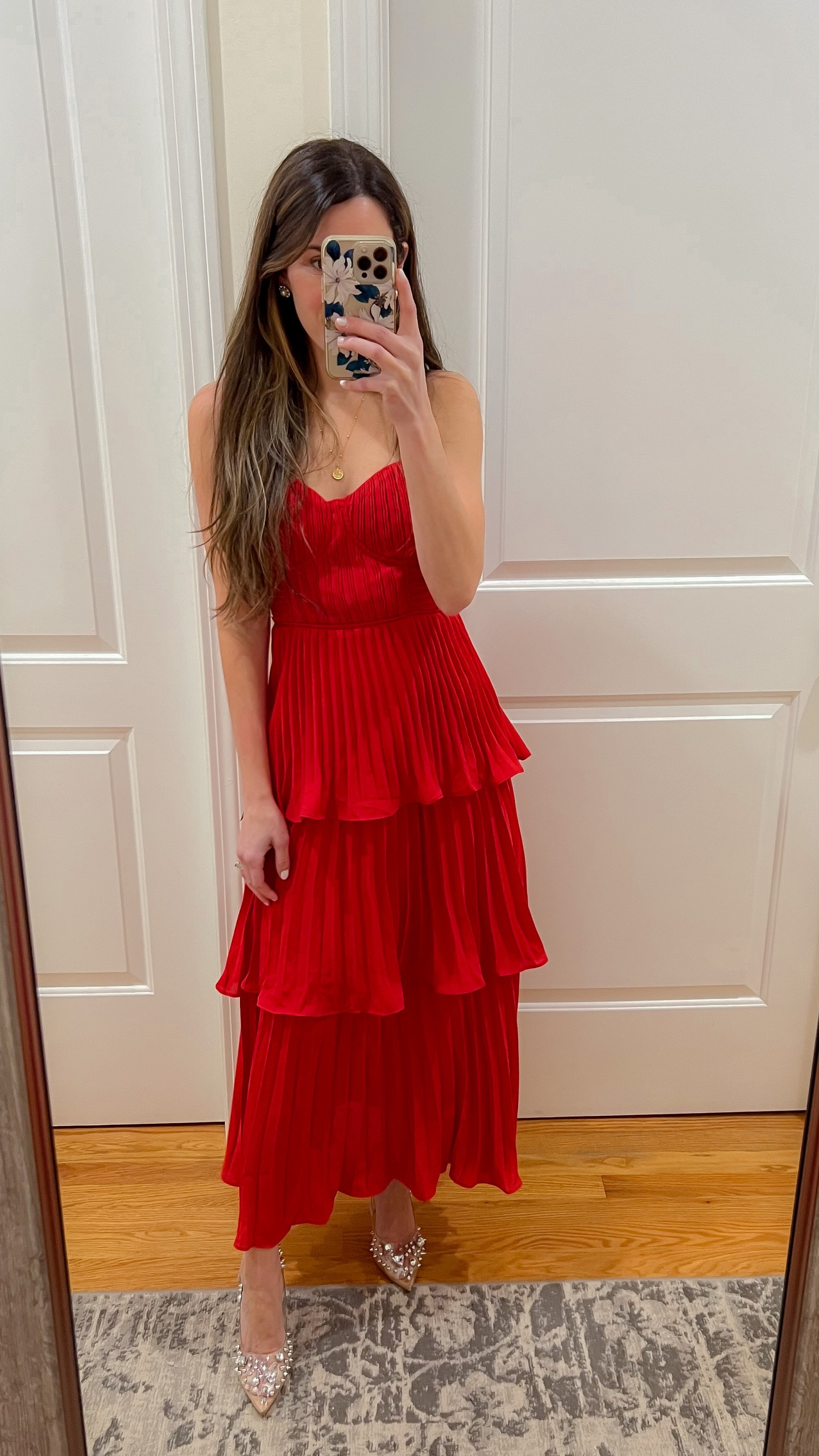 Wedding guest dress ; spring dress ; spring event dress ; lulus dress ; lulus wedding guest dress ; tiered dress ; red dress ; bump friendly dress 

#LTKparties #LTKwedding #LTKfindsunder100