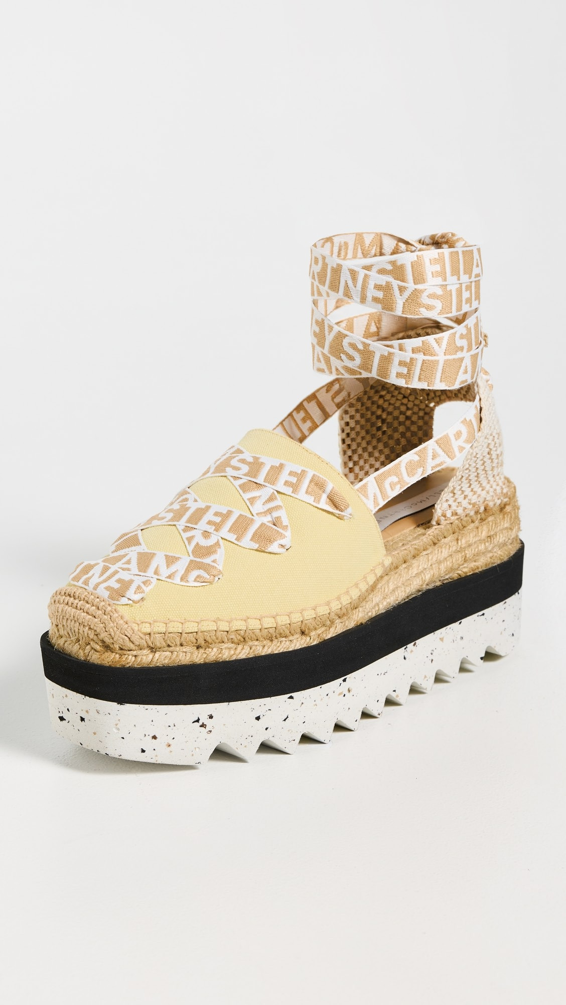 Gaia Organic Canvas with Logo Ribbon Espadrilles | Shopbop