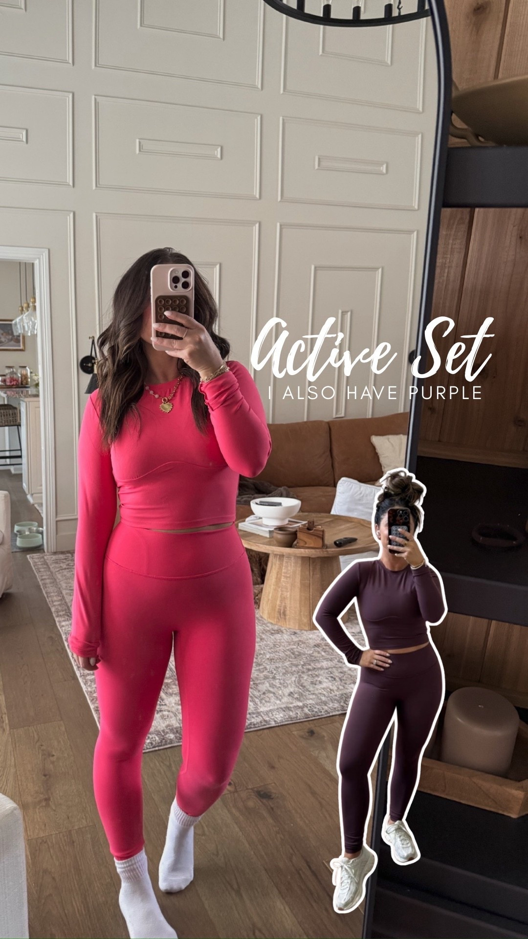 Some of my favorite active sets 😍 love the pink and plum 

#LTKFindsUnder50 #LTKTravel #LTKActive