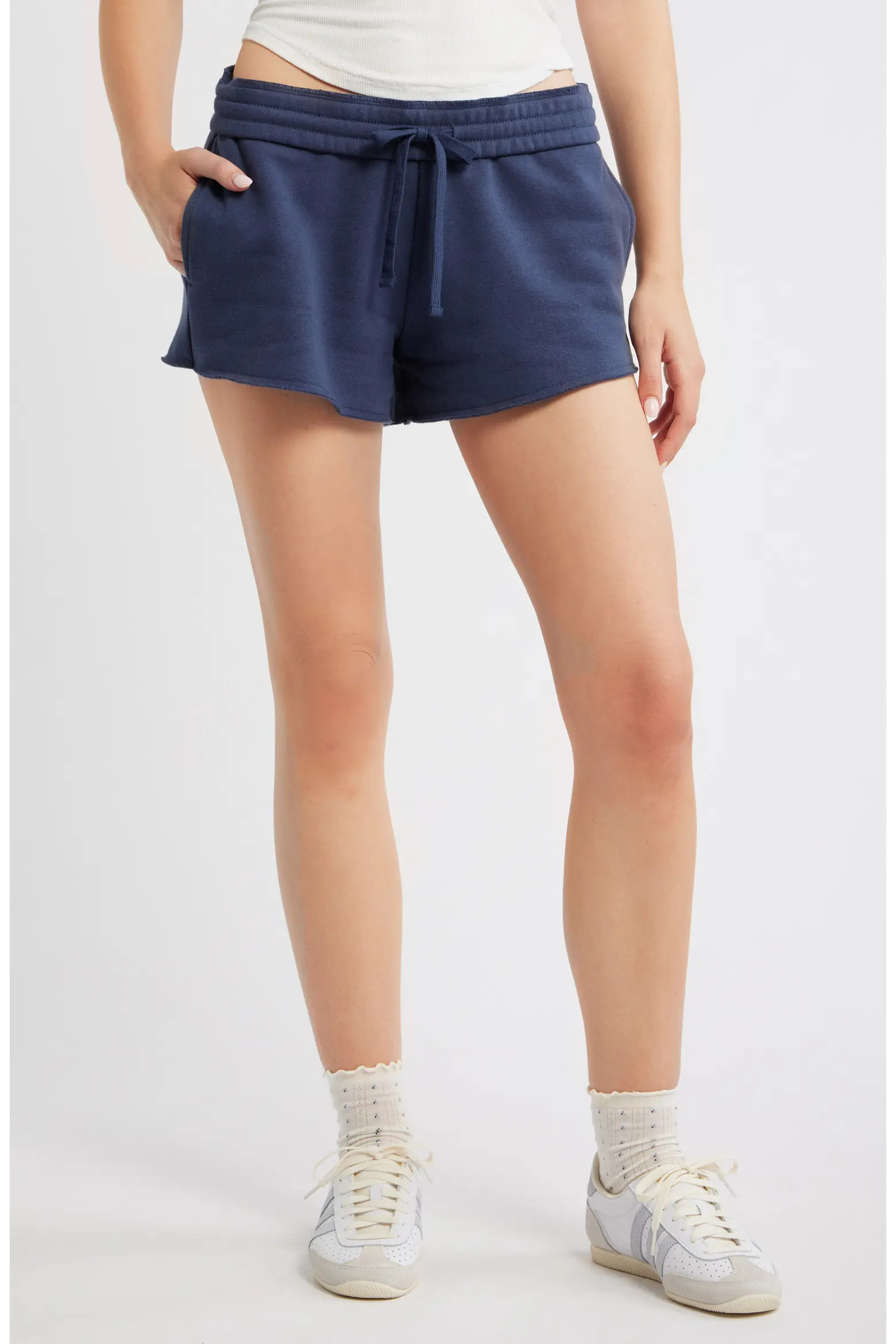 Foldover Fleece Mini Sweat Shorts (Women) | Nordstrom | Nordstrom