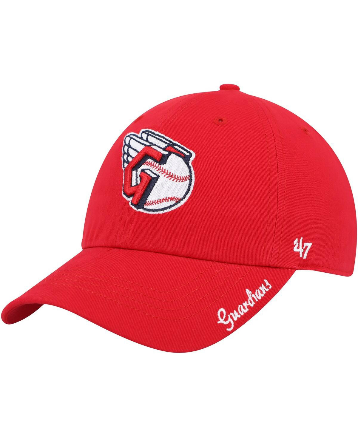 Women's '47 Brand Red Cleveland Guardians Team Miata Clean Up Adjustable Hat - Red | Macy's