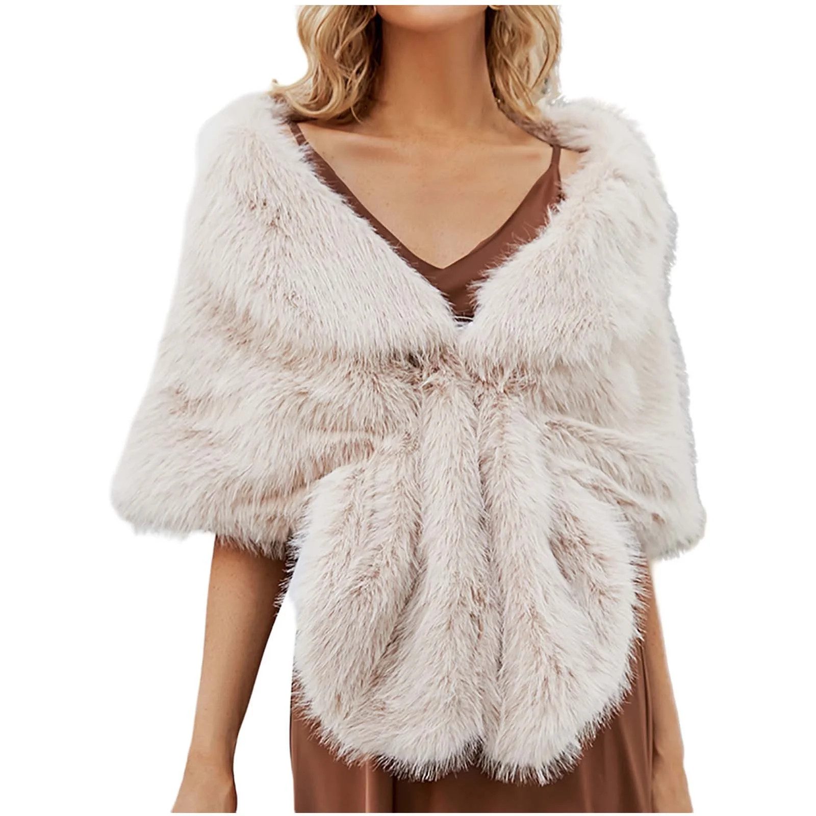 XMMSWDLA Shawls and Wraps for Evening Dresses, Large Soft Wedding Shawl Beige Fall Scarf | Walmart (US)
