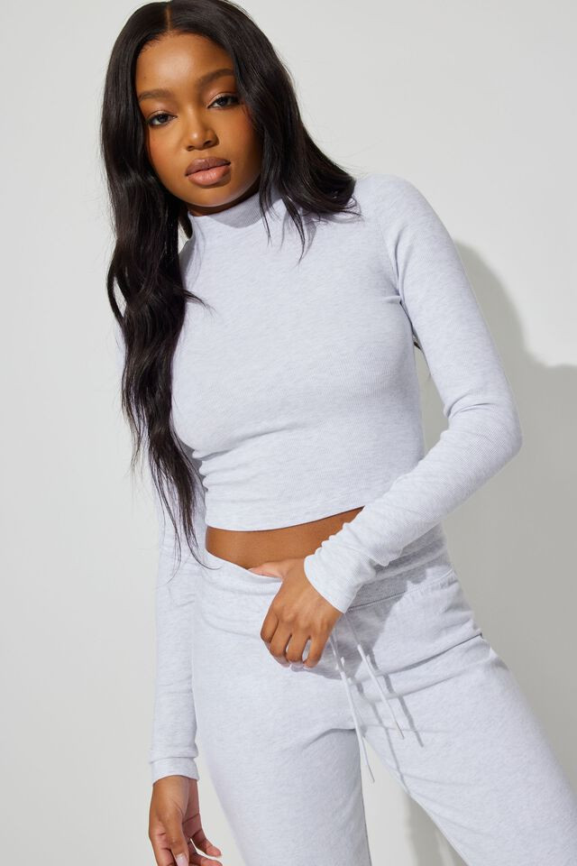 Mock Neck Long Sleeve Top | Garage Clothing