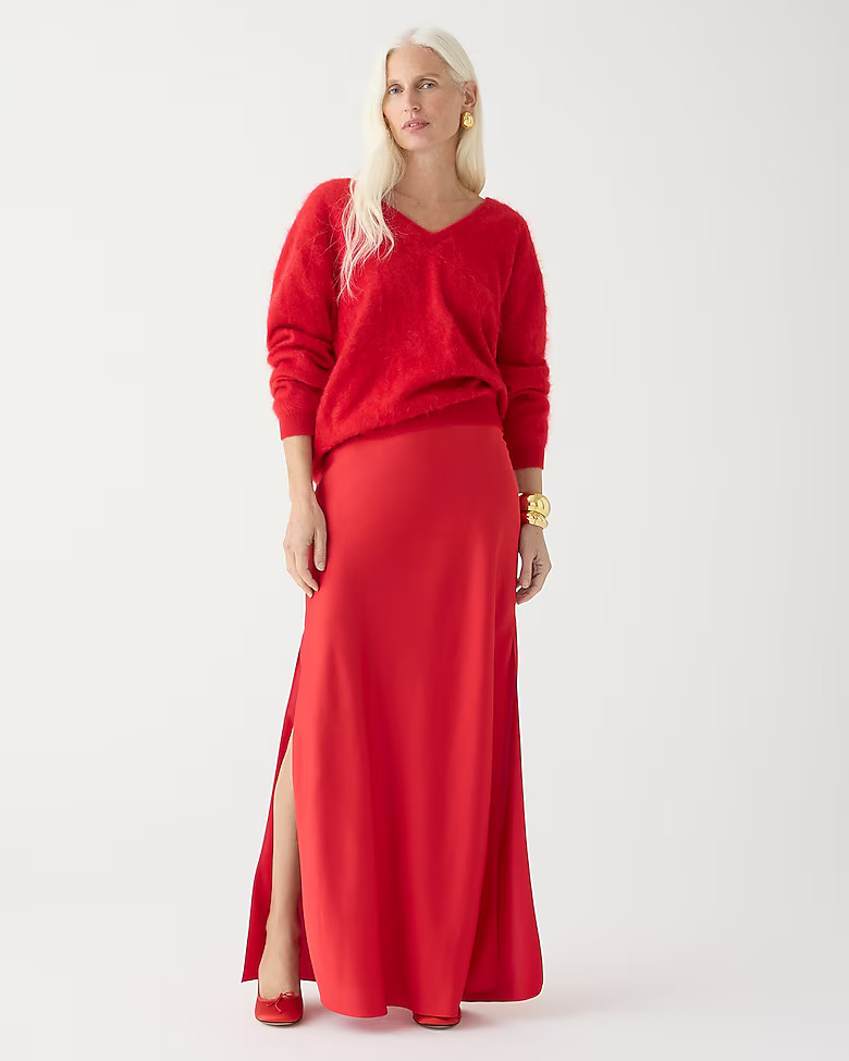 Gwyneth long slip skirt | J. Crew US