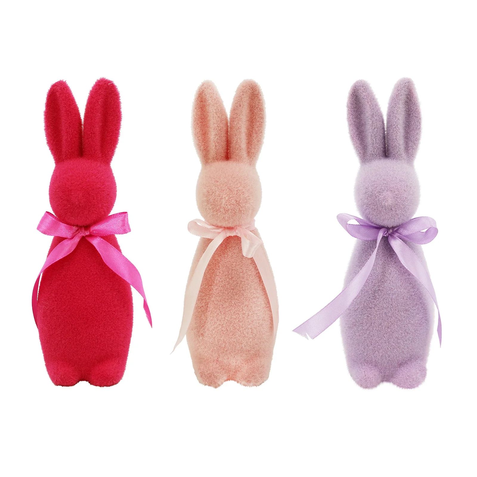 Assorted 8" Flocked Bunny by Ashland®, 1pc. | Walmart (US)