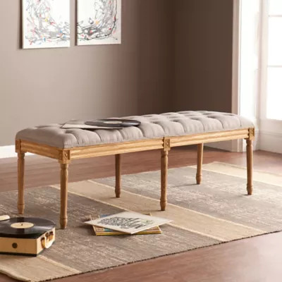 Southern Enterprises Makenna Bench in Natural | Bed Bath & Beyond
