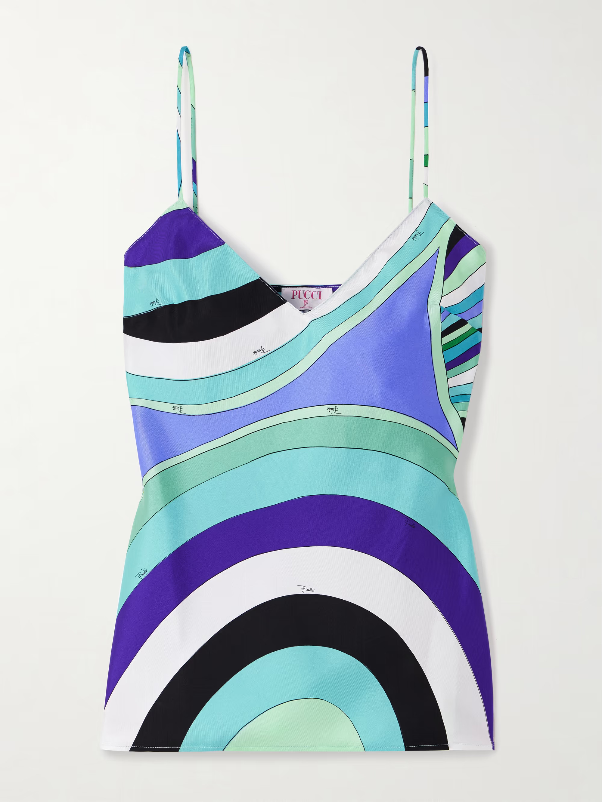 Printed silk-twill camisole | NET-A-PORTER (US)